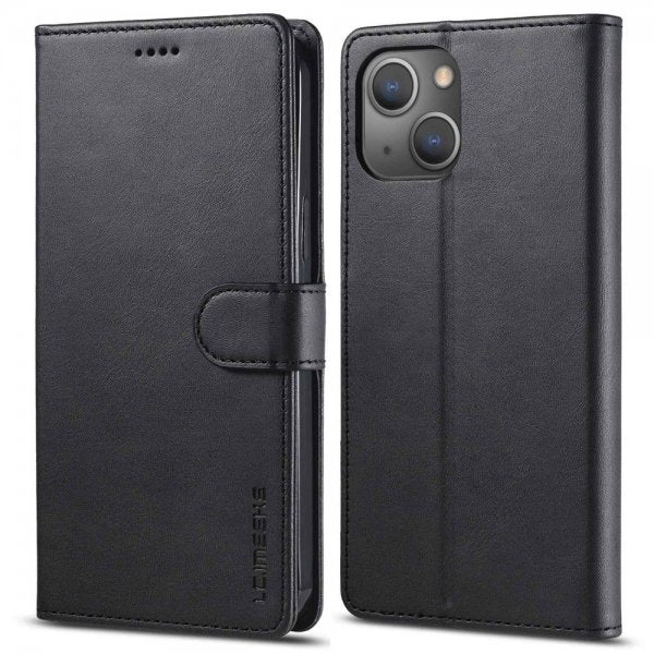 Lc.Imeeke iPhone 14 Plus Etui med Kortlomme stativfunksjon Svart