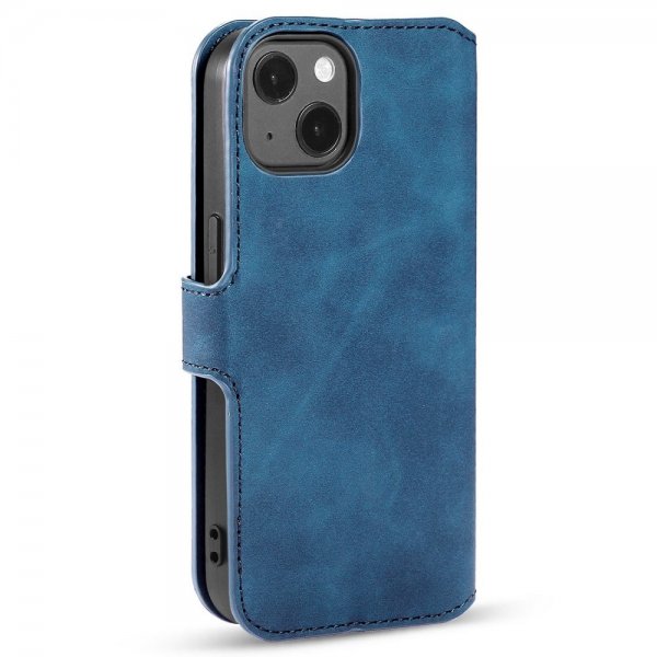Dg.Ming iPhone 14 Plus Etui Retro Blå