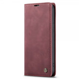 CaseMe iPhone 14 Plus Etui Retro Flip Rød
