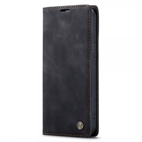 CaseMe iPhone 14 Plus Etui Retro Flip Svart