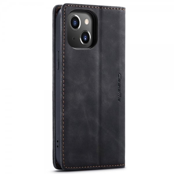 CaseMe iPhone 14 Plus Etui Retro Flip Svart