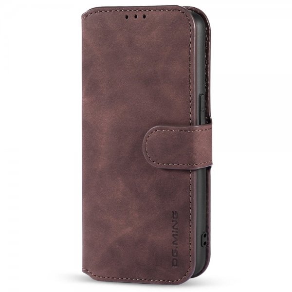 Dg.Ming iPhone 14 Plus Etui Retro Kaffe
