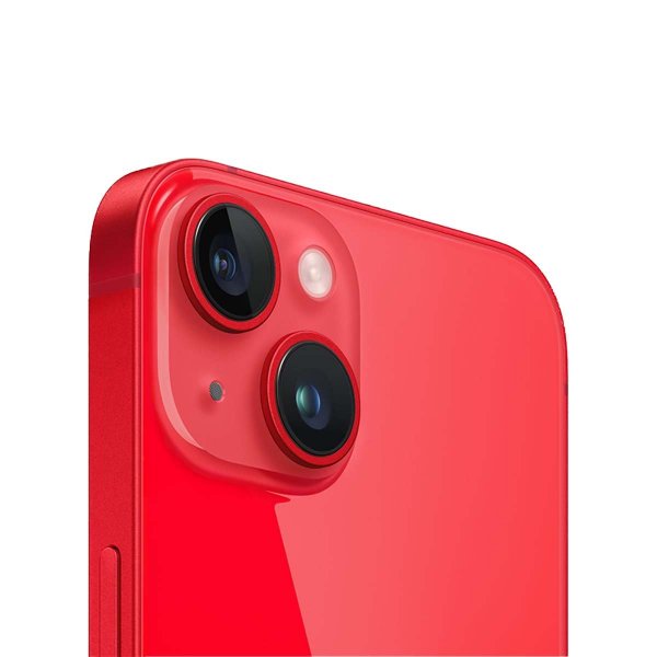 iPhone 14 Plus kameralinse med ramme - rød