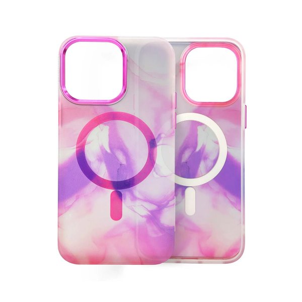 iPhone 14 Plus Deksel Mønster Rosa