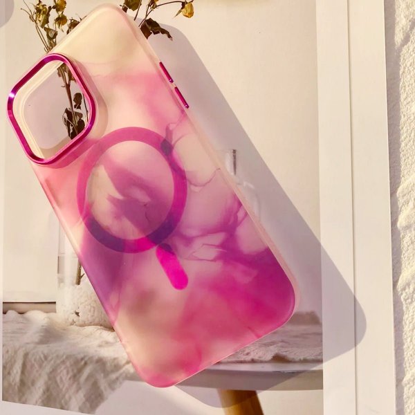 iPhone 14 Plus Deksel Mønster Rosa