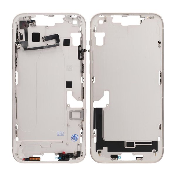 iPhone 14 Plus midtramme med smådeler OEM - hvit