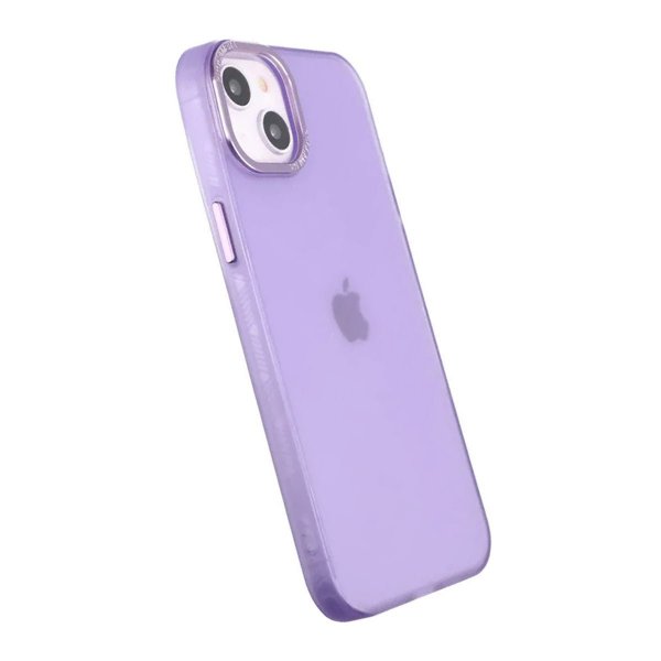 iPhone 14 Plus Deksel Kamerastøtfanger Frosted Lilla