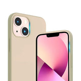 Rvelon iPhone 14 Plus Deksel Silikon Beige