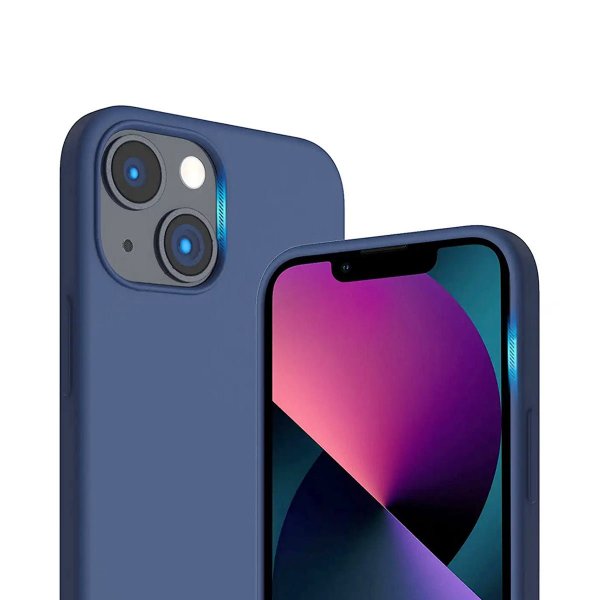 Rvelon iPhone 14 Plus Deksel Silikon Blå