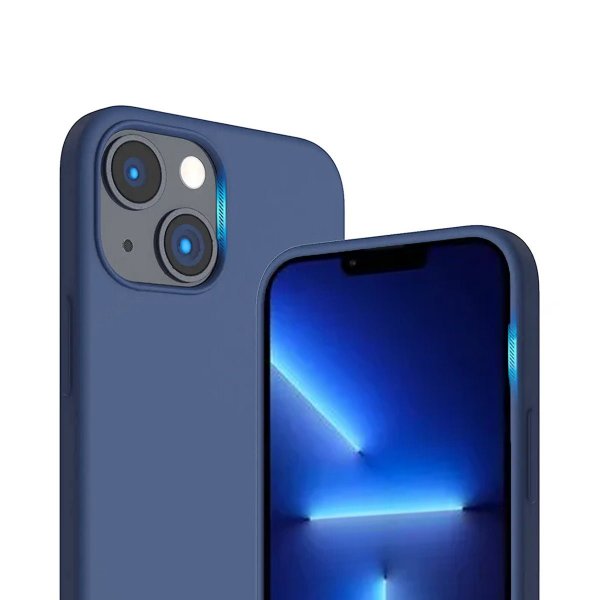 Rvelon iPhone 14 Plus Deksel Silikon MagSafe Blå