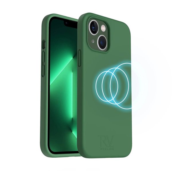 Rvelon iPhone 14 Plus Deksel Silikon MagSafe Grønn