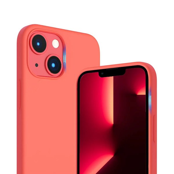 Rvelon iPhone 14 Plus Deksel Silikon MagSafe Rosa