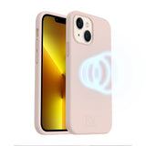 Rvelon iPhone 14 Plus Deksel Silikon MagSafe Sandrosa