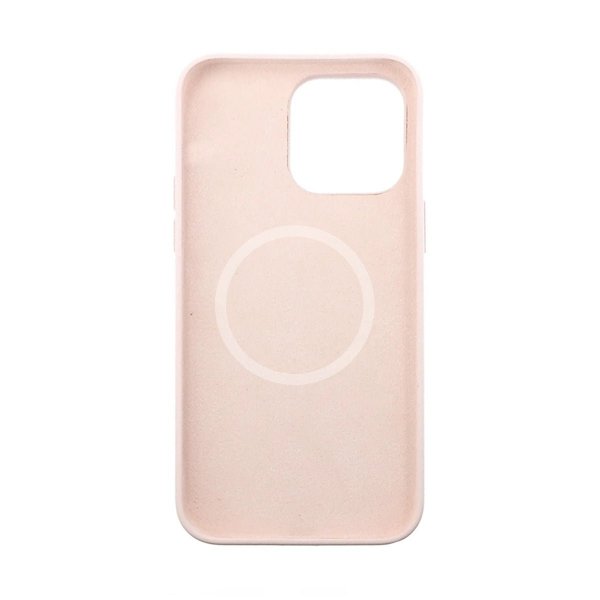 Rvelon iPhone 14 Plus Deksel Silikon MagSafe Sandrosa