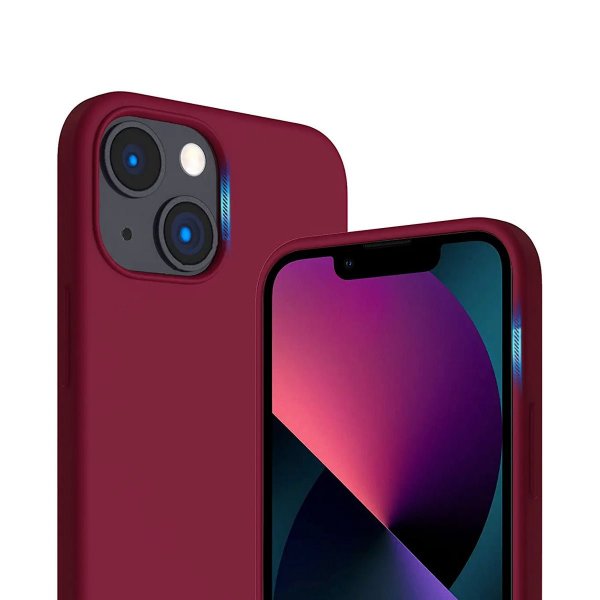 Rvelon iPhone 14 Plus Deksel Silikon Rød