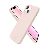Rvelon iPhone 14 Plus Deksel Silikon Sandrosa