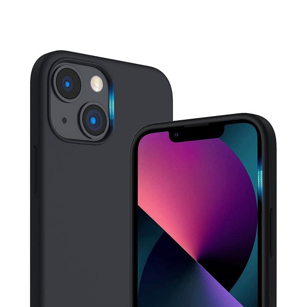 Rvelon iPhone 14 Plus Deksel Silikon Svart
