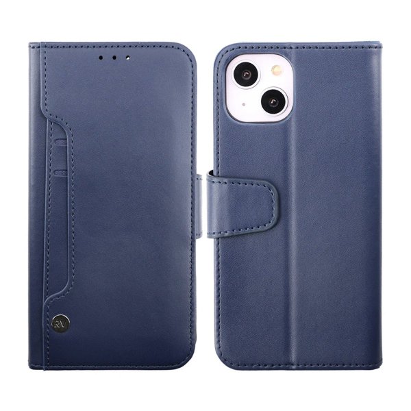 Rvelon iPhone 14 Plus Etui Utbrettbar Kortlomme Blå