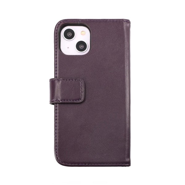Rvelon iPhone 14 Plus Etui Ekte Skinn Lilla