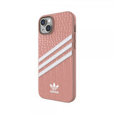Adidas iPhone 14 Plus Deksel 3 Stripes Snap Etui Alligator Pink