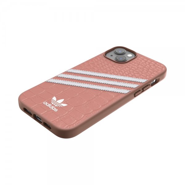 Adidas iPhone 14 Plus Deksel 3 Stripes Snap Etui Alligator Pink