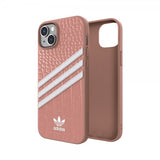 Adidas iPhone 14 Plus Deksel 3 Stripes Snap Etui Alligator Pink