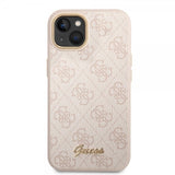 Guess iPhone 14 Plus Deksel 4G Logo Rosa