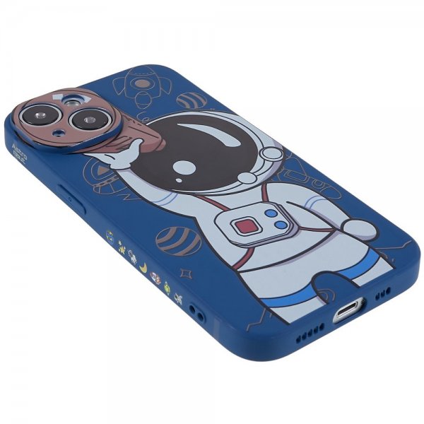 iPhone 14 Plus Deksel Astronaut Blå Brun
