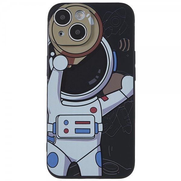 iPhone 14 Plus Deksel Astronaut Svart Grå