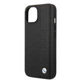 BMW iPhone 14 Plus Deksel Big Logo Stripe Svart