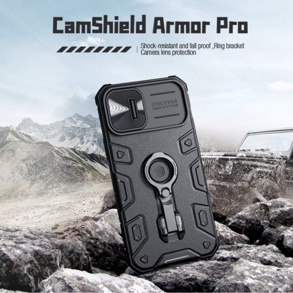Nillkin iPhone 14 Plus Deksel CamShield Armor Svart