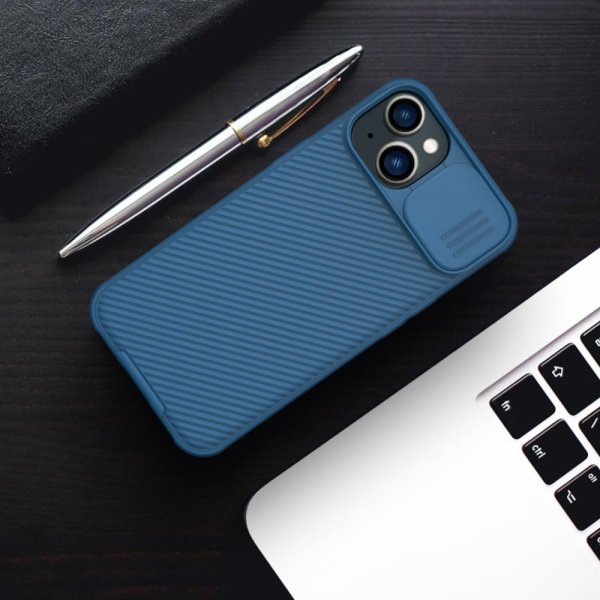 Nillkin iPhone 14 Plus Deksel CamShield Blå