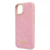 Guess iPhone 14 Plus Deksel Croco Rosa