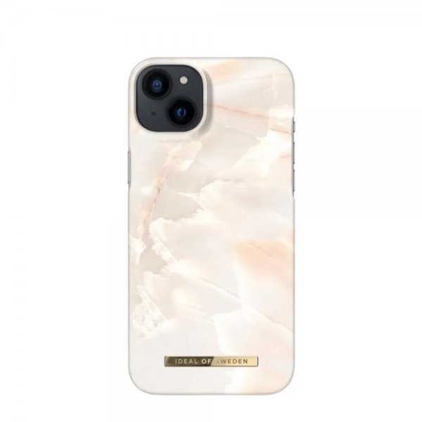 Ideal of Sweden iPhone 14 Plus Deksel Fashion Case MagSafe Rose Pearl Marble