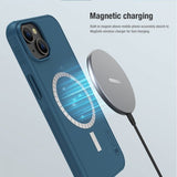 Nillkin iPhone 14 Plus Deksel Frosted Shield Pro MagSafe Blå