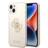 Guess iPhone 14 Plus Deksel Full Glitter Gull