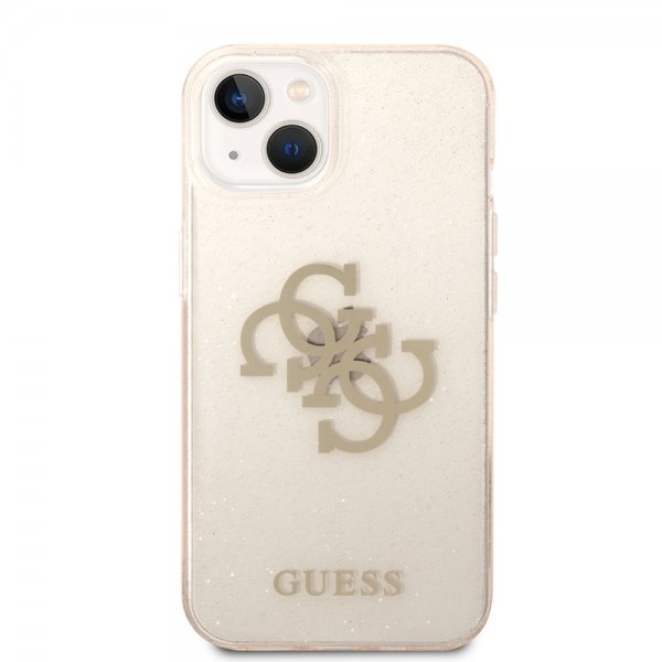 Guess iPhone 14 Plus Deksel Full Glitter Gull
