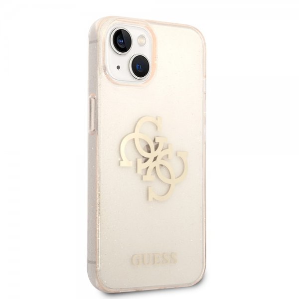 Guess iPhone 14 Plus Deksel Full Glitter Gull