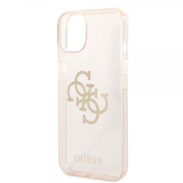 Guess iPhone 14 Plus Deksel Full Glitter Gull