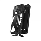Adidas iPhone 14 Plus Deksel Håndstropp Etui Svart Hvit