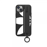 Adidas iPhone 14 Plus Deksel Håndstropp Etui Svart Hvit