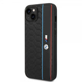 BMW iPhone 14 Plus Deksel Hexagonal Pattern Svart