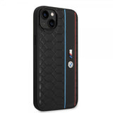BMW iPhone 14 Plus Deksel Hexagonal Pattern Svart