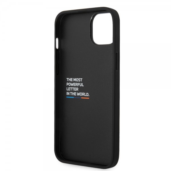 BMW iPhone 14 Plus Deksel Hexagonal Pattern Svart