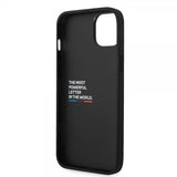 BMW iPhone 14 Plus Deksel Hexagonal Pattern Svart