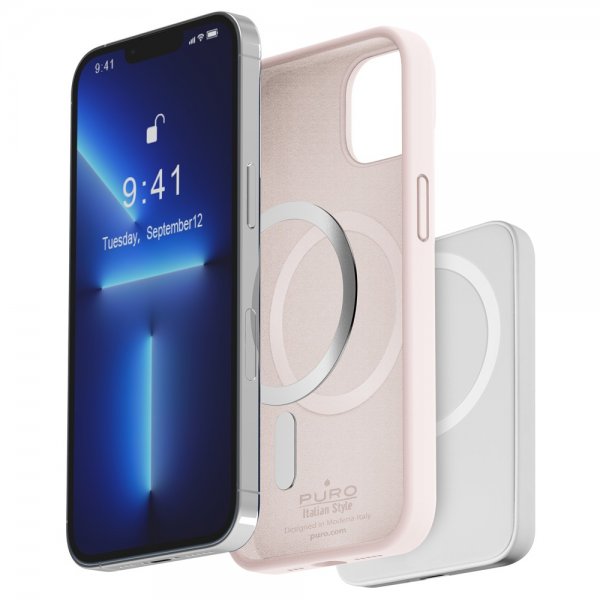 Puro iPhone 14 Plus Deksel ICON Mag Rosa