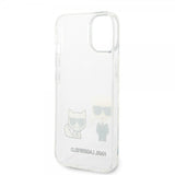 Karl Lagerfeld iPhone 14 Plus Deksel Karl & Choupette Gradient Vit