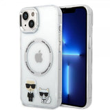 Karl Lagerfeld iPhone 14 Plus Deksel Karl & Choupette MagSafe Transparent