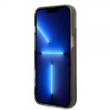 Guess iPhone 14 Plus Deksel Liquid Glitter Translucent Svart