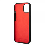 AMG iPhone 14 Plus Deksel Liquid Silicone Carbon Pattern Svart